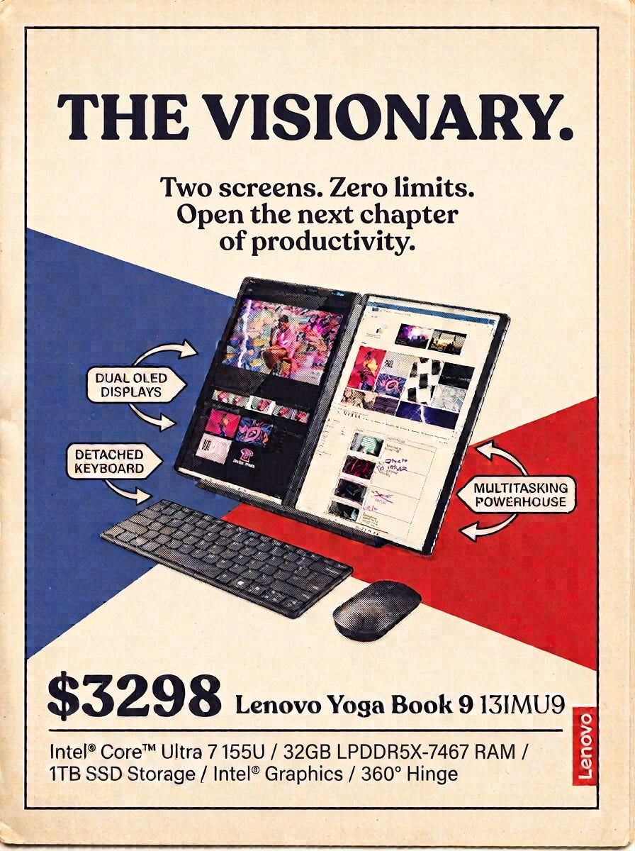 BRAND NEW Lenovo Yoga Book 9 13IMU9 | Core Ultra 7, 32GB RAM, 1TB SSD | Dual OLED