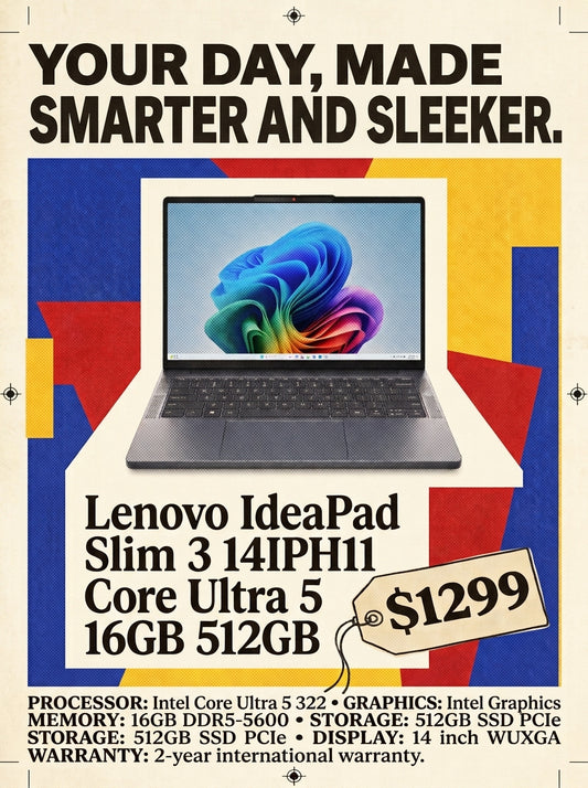 BRAND NEW Lenovo IdeaPad Slim 3 14IPH11 Core Ultra 5 16GB 512GB